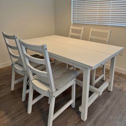 Ikea Table and Chairs with Cushions