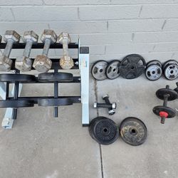 weights set/ pesas