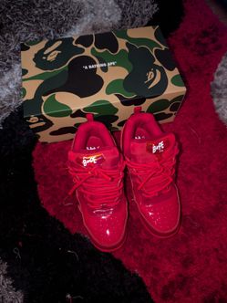 Bathing Ape Flip Sta Shoes (RED) LIMITED EDITION