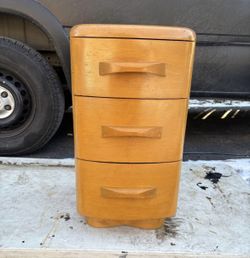 Single 3 Drawer Leo Jiranek for Heywood Wakefield Niagara Nightstand.