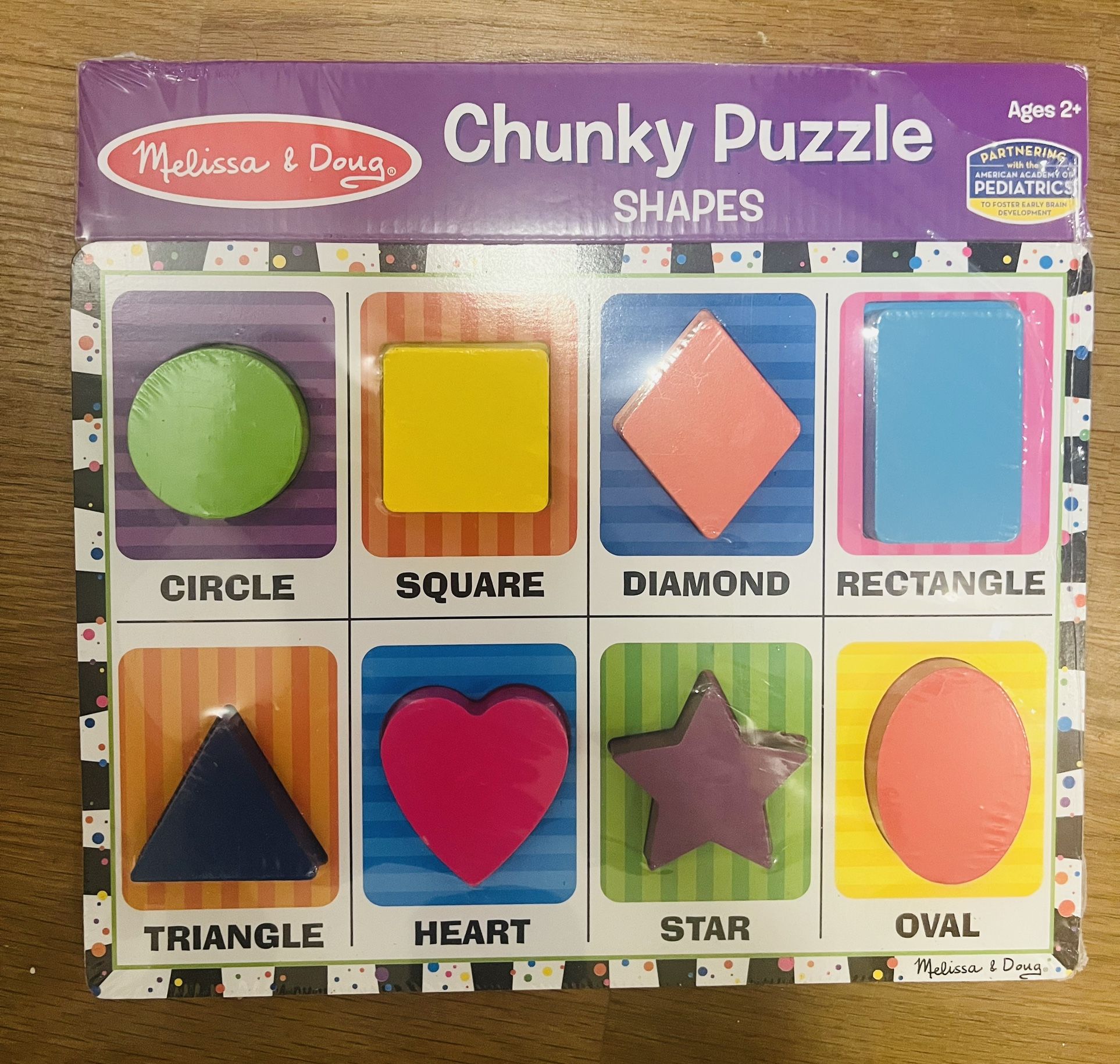 Melissa & Doug Shapes Chunky Puzzle 