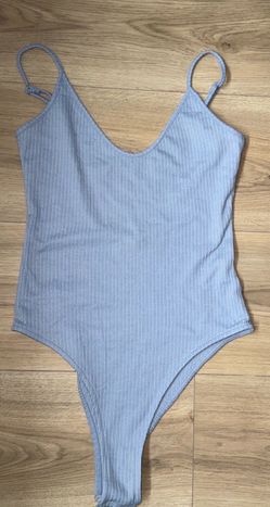 Light blue body suit