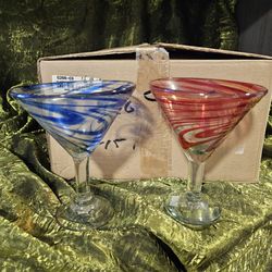 Margarita swirl glasses 6