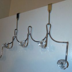 5 Hook Over The Door Hanging Rack