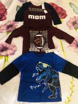 NEW WITH TAGGS 12 MONTHS BABY BOY LONG SLEEVE SHIRTS