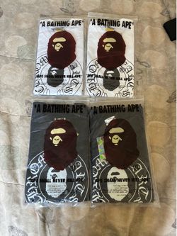 White chrome and bape t shirt