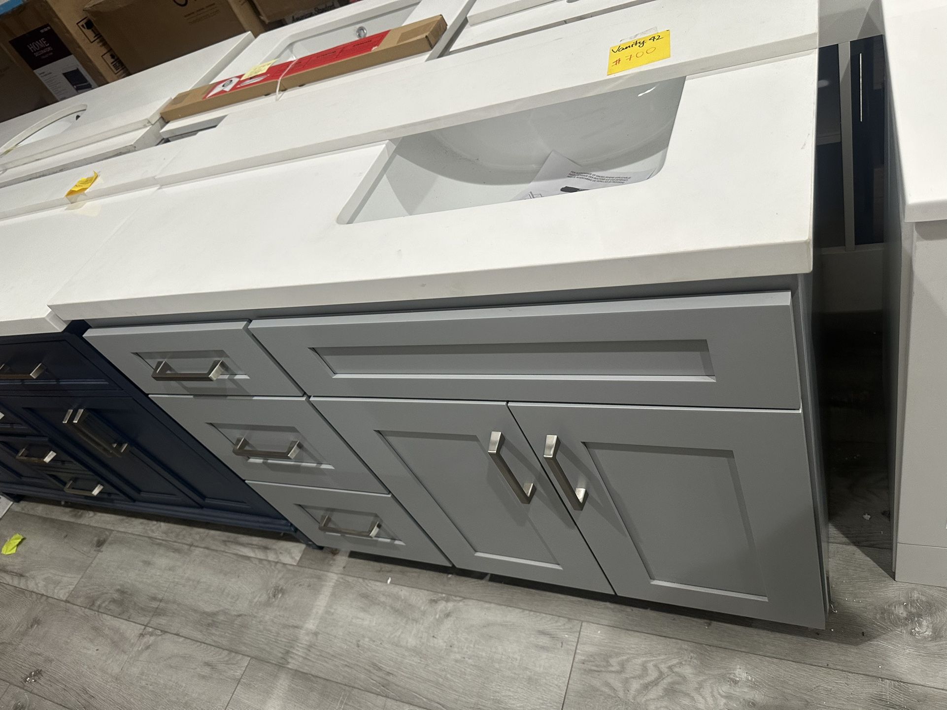Bathroom Vanity 42 inch Gray