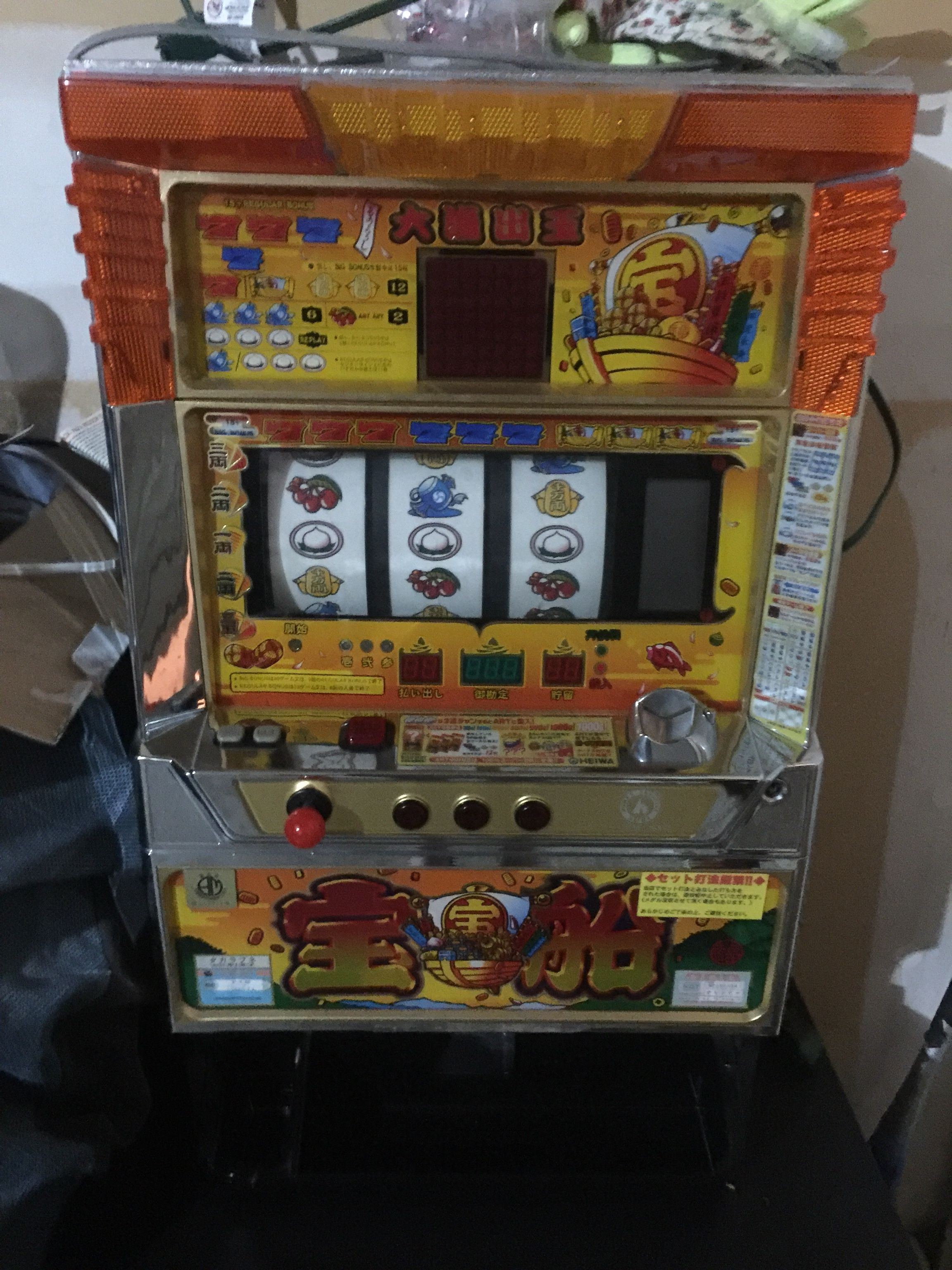 Slot Machine, Stand And Chair