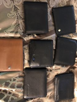 Wallets all different brand names
