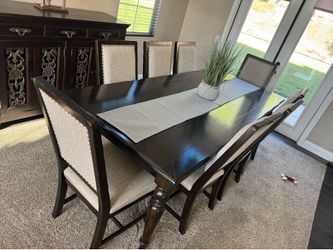 Table and Chairs, 8 Chairs