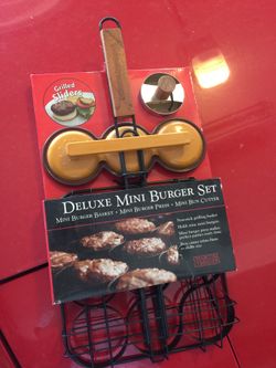 mini burger slider grill set
