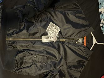 Black Pro Club Bomber Jacket (inside Orange)
