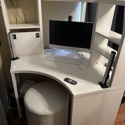 White Corner Desk/Workstation 