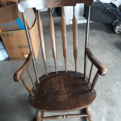 Antique Wood Rocking Chair