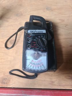 Analog Fuse Protected Clamp Meter Sku P40994