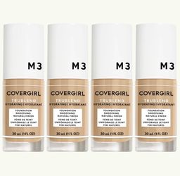 4 Piece Of Covergirl Trublend Liquid Foundation, M3 Golden Beige, 1 FI Oz
