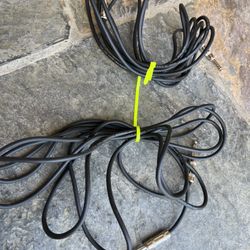 2, 15’ Mike Cables,  Near New