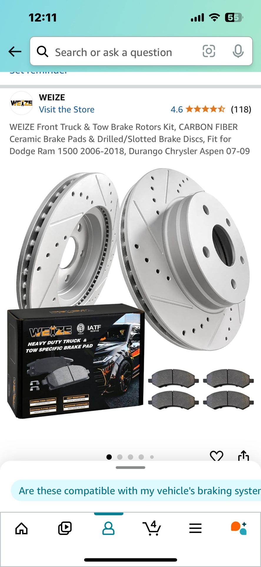 New Brake Pads And Rotors. Ram 1500 And More