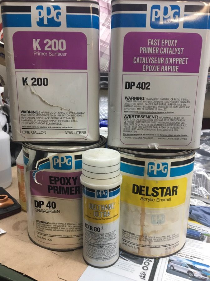 PPG Delstar acrylic enamel dark green new automotive paint and all other products to go with it $225 or best offerand all other