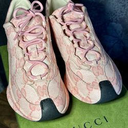 Pink Monogram Gucci Sneakers EU 38
