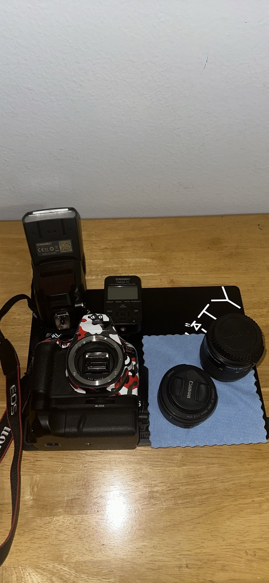 Canon EOS REBEL T7 and GO PRO Hero5