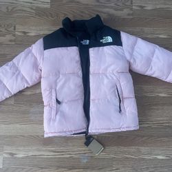 Pink North Face jacket