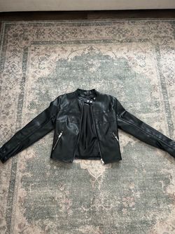 Forever 21 Black Faux Leather Moto Jacket