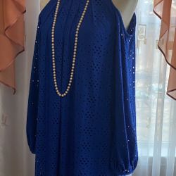 NWT Maggy London Eyelet Cold Shoulder Long Sleeves Dress Sz 6