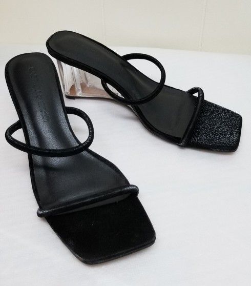 Black Strappy Heels 
