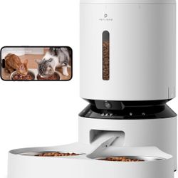 PETLIBRO Automatic Cat Feeder with Camera for Two Cats, 1080P HD Video with Night Vision, 5G WiFi Pet Feeder with Phone APP Control