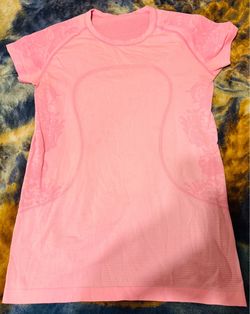 Lululemon Pink Athletic Short Sleeve Top