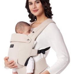 Momcozy Baby Carrier - Ergonomic, Cozy and Lightweight Carrier for 7-45lbs, Effortless to Put On, Ideal for Hands-Free Parenting, Enhanced Lumbar Supp