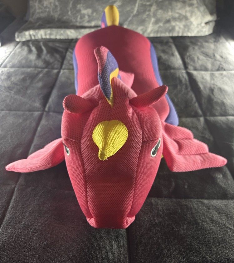 Goffa Jumbo (Pink, Purple & Yellow) Unicorn Bean-Bag Plushie Toy