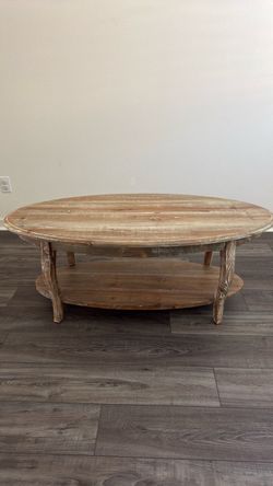 FREE – Oval Distressed Coffee Table