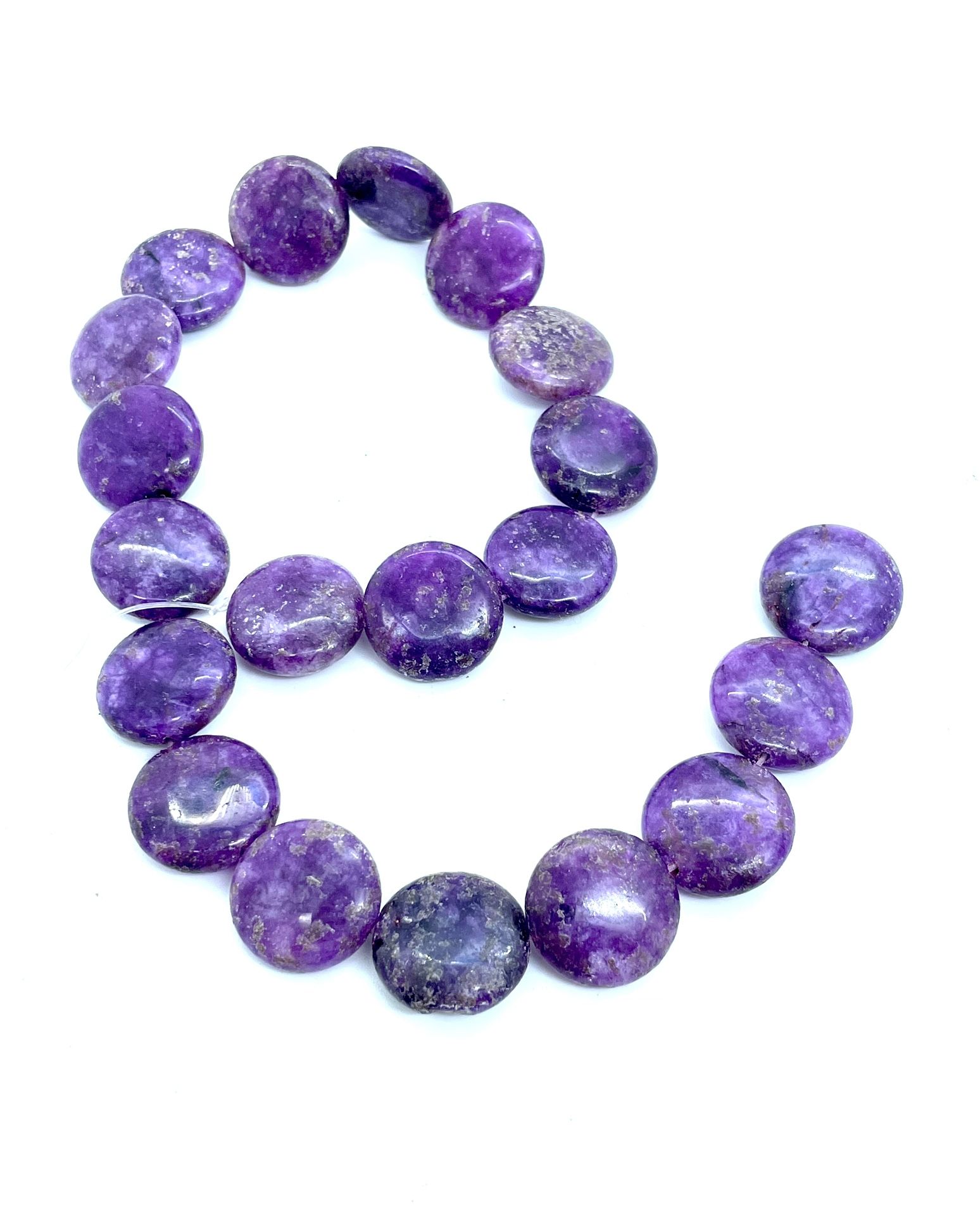 Purple Coin Beads 31 Pc.