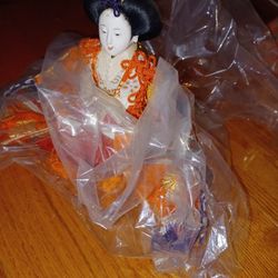 Antique Hina Dolls Set