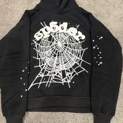 Sp5der Men's Hoodie Black & White Size Medium Spider Worldwide Brand New Hoodie