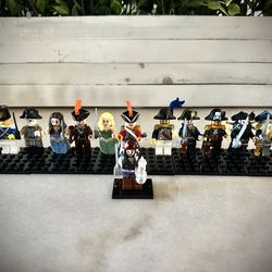 14 Lego Custom Pirates Of The Caribbean Minifigures