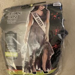 NEW Homecoming Queen Corpse Zombie Halloween Costume Adult Size Small 2-4.