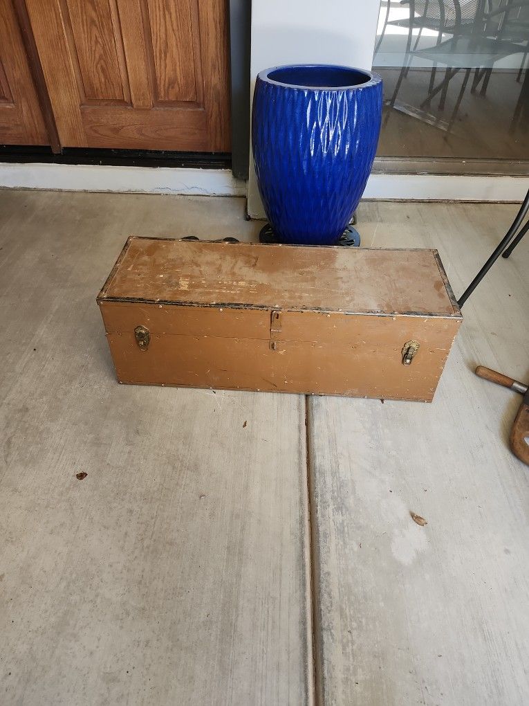 Old Tool Wooden Tool Box
