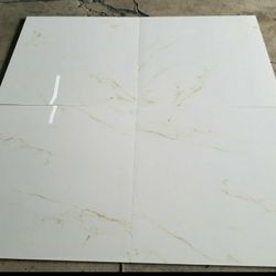 🎯🌀32x32 Polished Rectified Porcelain ⛳⚡ Porcelain Tile Rectified Polished Elegance High Gloss Looks Like Marble Statuario 32x32 