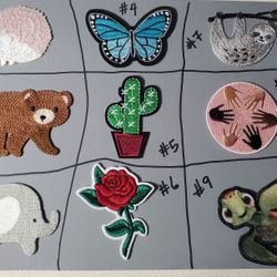 New Iron-On Patches $7 each