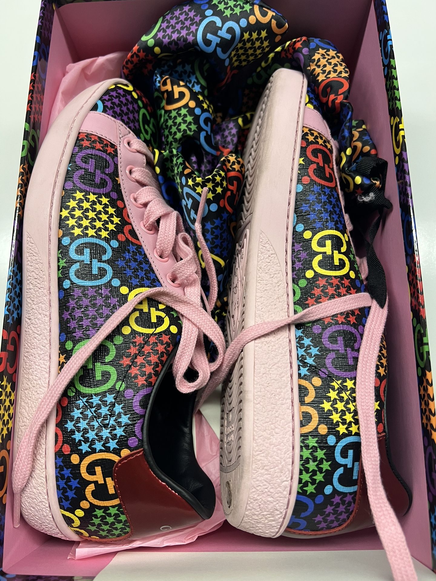 GUCCI Rainbow GG Sneakers – Limited Edition – Size 37.5 (Women’s 7.5–8)