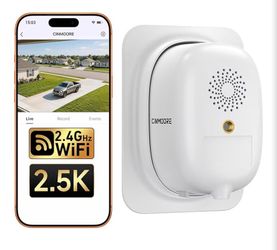 4MP 2.5K Wireless Window Cam, Rechargeable, 2.4Ghz