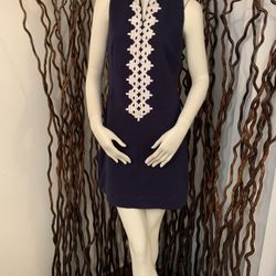 Lilly Pulitzer Blue knee Length Designer Dress 