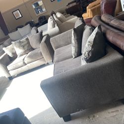 Fabric Sofas Set 