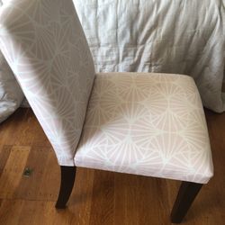 White/pink Dining Chair 