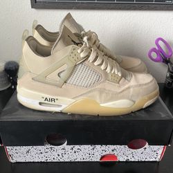 off white jordan 4 retro sp “sail”
