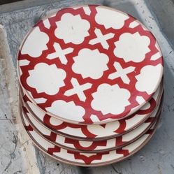 Set of 4 Portico Salad/Dessert Plates NIB