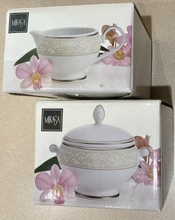 Mikasa Sugar & Creamer Set Brand New 